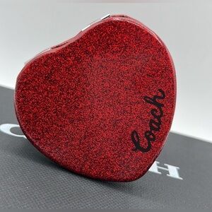 NWT! ❤️ Coach Sparkling Red Heart Charm
